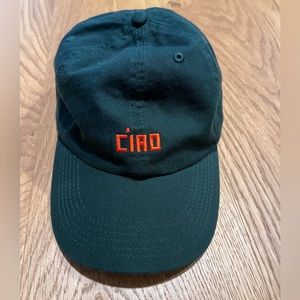 Clare V Baseball Hat Forest Green Ciao